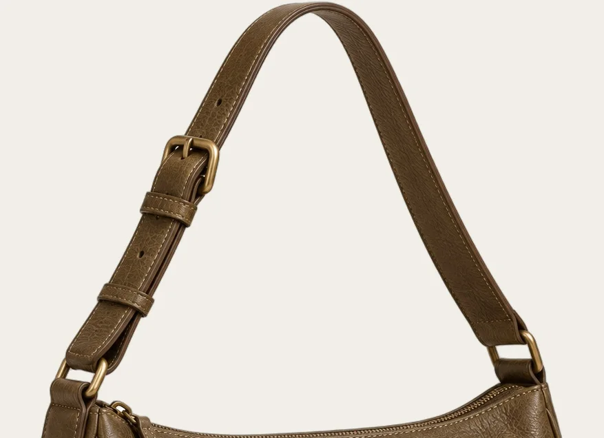 Olive Brown Multi-Pocket Utility Shoulder Bag, view 2