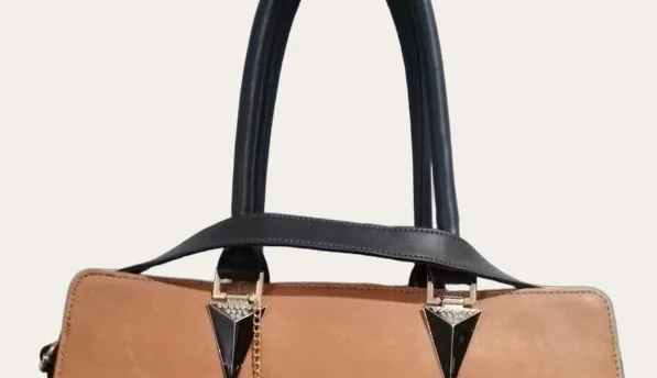 Tan Leather Tassel Doctor Bag, view