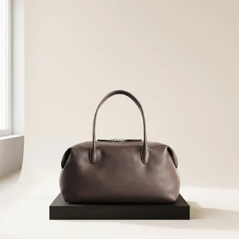 Dark brown Montmartre bowling bag