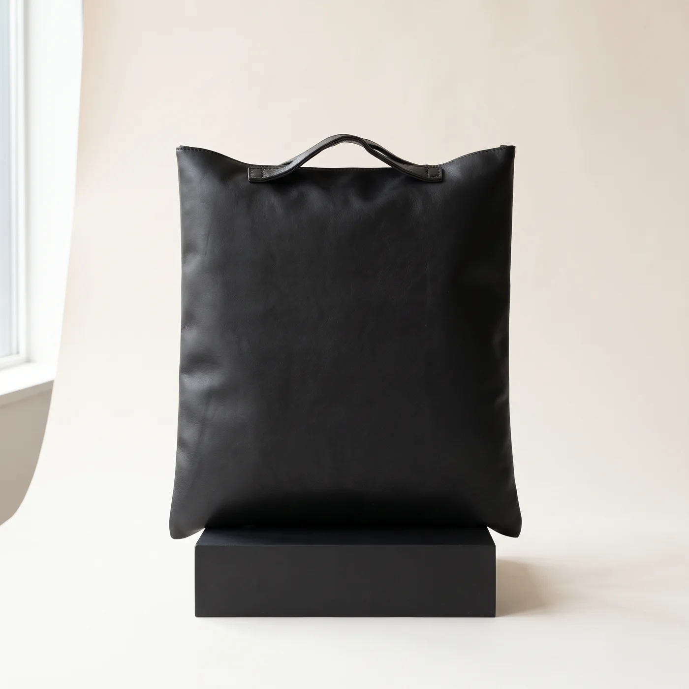 Black Small fold-to-clutch bag, view