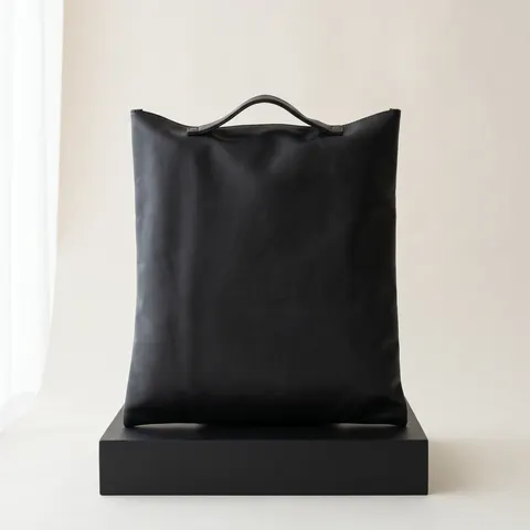 Black Small fold-to-clutch bag