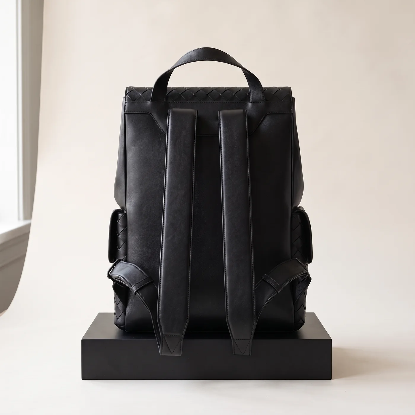 Black Back To School backpack, view