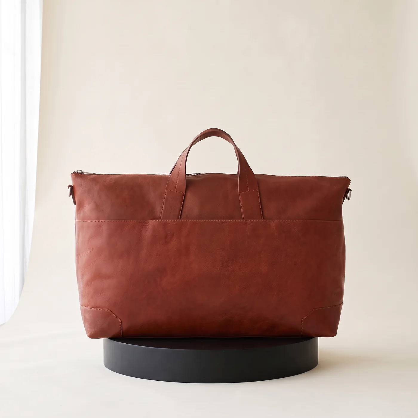 Brown Galileo travel bag, vintage leather