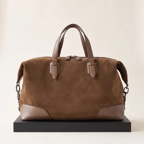 Taupe Zip duffle bag