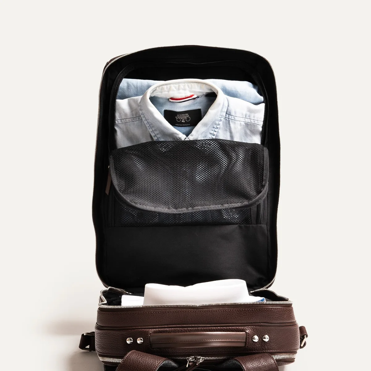 Marron Gaspard 36-hour travel backpack, view 2