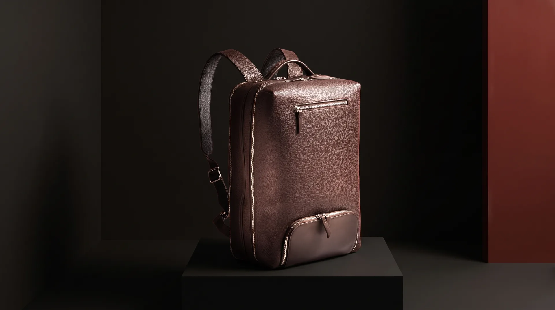 Marron Gaspard 36-hour travel backpack, view 1