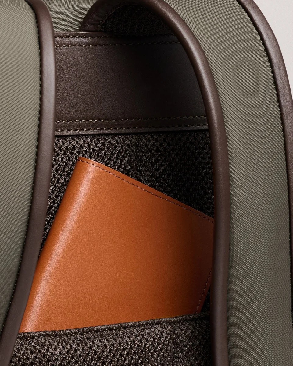Dark olive / chocolate 72-hour backpack, nylon, view 1