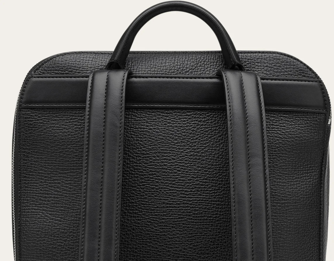 Black Zip-around backpack in Ludlow, view