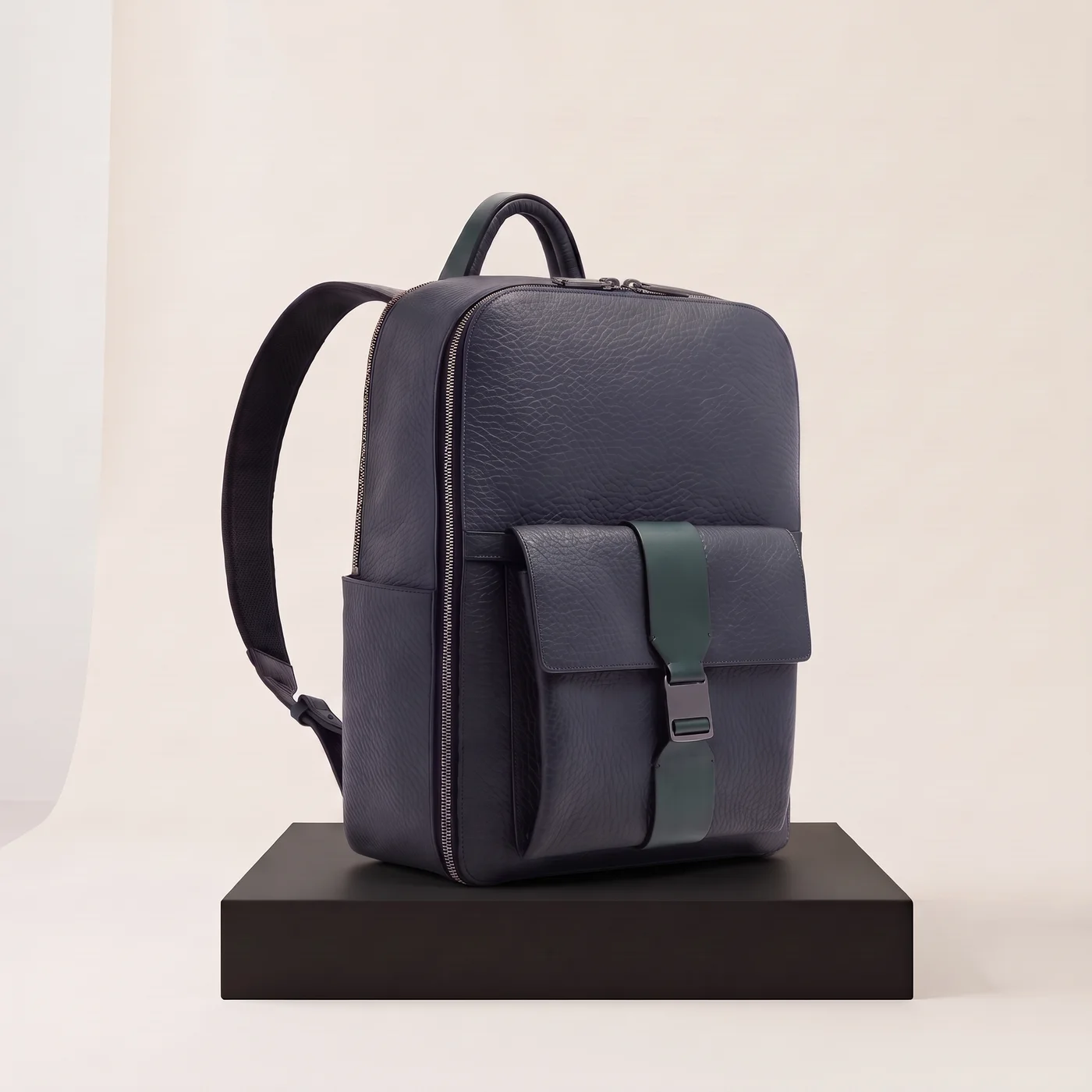 Black Travel laptop backpack 15.6", view
