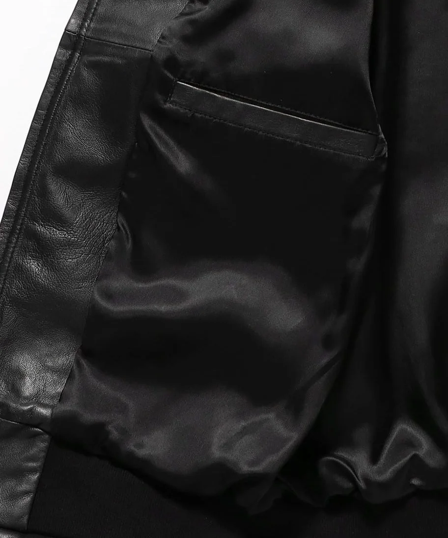 Brown Hooded sheep-leather blouson, view 1